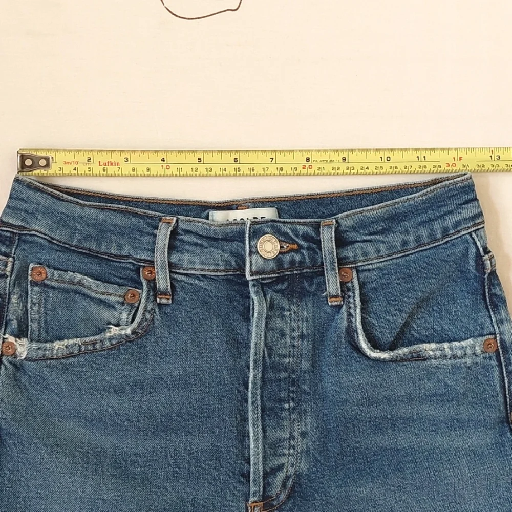 Agolde Riley High Rise Straight Crop Jeans - Picture 10 of 12